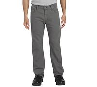 Dickies Mens Tough Max Duck 5-Pocket Pants, Stonewashed Slate, 38W x 32L US