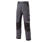 Dickies Gdt Premium Reinforced Multi-Pocket Work Trousers Grey & Black - 30R
