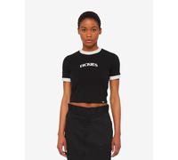 Dickies Herndon Ringer short sleeve black women's t-shirt - XXS