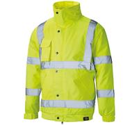 Dickies High Visibility Mens Yellow Bomber Work Wear Jacket