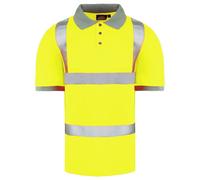 Dickies High Visibility Mens Yellow Safety Polo Shirt
