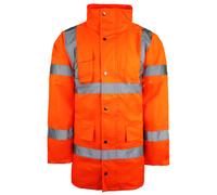 Dickies High Visibility Motoroway Safety Mens Orange Jacket - Size Small