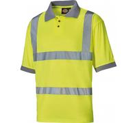 Dickies High Visibility Yellow Safety Polo Shirt - SA22075 EN471 Sizes S-4XL