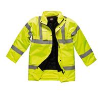 Dickies High Visibilty Hi-Vis Yellow Safety Motorway Jacket (Medium Chest 40" - 42")