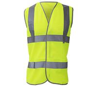 Dickies Highway Safety High Visibility Hi-Viz Yellow Waistcoat (Large Chest 44"-46")
