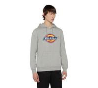 Dickies Icon Logo Hoodie Unisex Adults Grey Hooded Sweatshirt - Size Medium