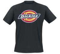 Dickies Icon Logo Short Sleeve Black T-Shirt for Male - Size XL