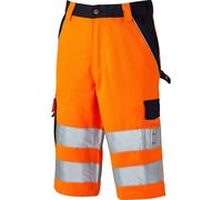 Dickies Mens Industry Polycotton Two Tone Hi Vis Reflective Shorts