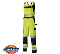 Dickies Industry Hi Viz Heavy Work Dungaree Overalls Bib Brace Trousers Sa30045