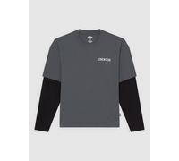 Dickies Long-Sleeved Double-Layer Top Long-sleeved Top black L