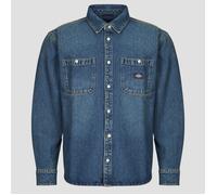 Dickies Long sleeved Shirt MECHANIC DENIM SHIRT LS KHAKI TINTED BLUE in Blue EU M