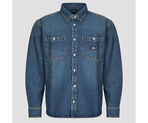 Dickies Long sleeved Shirt MECHANIC DENIM SHIRT LS KHAKI TINTED BLUE in Blue EU M