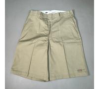 DICKIES Loose Fit Twill Work Shorts 13" Inseam Men's Sz 34 Khaki 42283KH