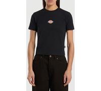 DICKIES Maple Valley Cropped Cotton T-Shirt with Printed Logo - Size: M - female
