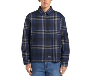 Dickies - Men's Checkered Jacket - Petersburg Shacket Night Sky for Men - Size M - Navy Navy M