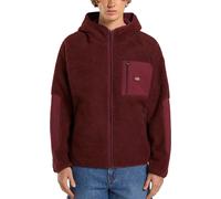 Dickies - Men's hooded fleece with zip - Central High Pile Hooded Andorra for Men in Nylon - Size S - Burgundy Burgundy S