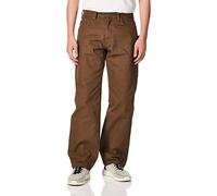 Dickies Men?s Relaxed Fit Sanded Duck Carpenter Jean, 32W x 30L, Rinsed Timber