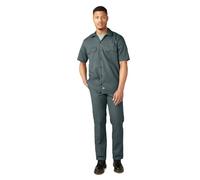 Dickies Men's Short Sleeve Work Shirt - Durable Twill Button-Down, Lightweight - Lincoln Green XXXXXL