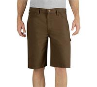 Dickies Men's 11 Inch Lightweight Duck Carpenter Short, Rinsed Timber, 36