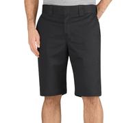 Dickies Men's 11 Inch Regular Fit Stretch Twill Work Short, Black, 34