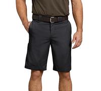 Dickies Men's 11 Inch Relaxed-Fit Stretch-Twill Work Short, Black V1, 34