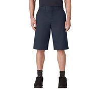 Dickies Men's 13 Inch Flat Front Active Waist Twill Short, Dark Navy, 36