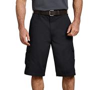 Dickies Men's 13 Inch Loose Fit Twill Cargo Short Work Utility, Black, 8-10