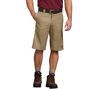 Dickies Men's 13-Inch Relaxed-Fit Multi-Pocket Short, Khaki, 38