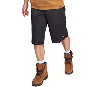 Dickies Men's 15 Inch Inseam Work Short with Multi Use Pocket Utility Pants, Black V1, 40
