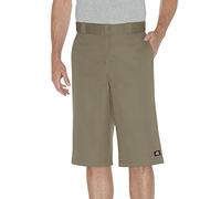 Dickies Men's 15 Inch Inseam Work Short with Multi Use Pocket Utility Pants, Khaki, 32