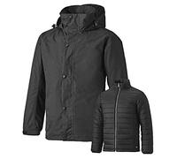 Dickies Men's 3 in 1 Performance Jacket Work With Inner Puffer Jacket Breathable Waterproof Windproof