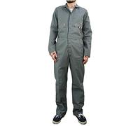 Dickies Men's 7 1/2 Ounce Twill Deluxe Long Sleeve Coverall, Gray, Medium Tall