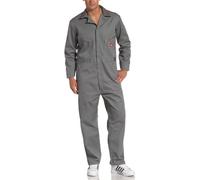 Dickies Men's 7 1/2 Ounce Twill Deluxe Long Sleeve Coverall, Gray, Medium Tall
