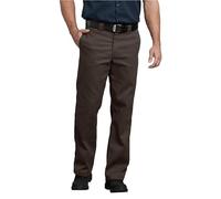 Dickies Men's 874 Flex Work Business Casual Pants, Dark Brown, 38W x 30L