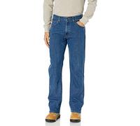 Dickies Men's Active Waist 5-Pocket Flex Performance Pants Jeans, Stonewashed Indigo Blue, 44W x 32L