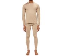 Dickies Mens Base Layer 2 Piece Performance Cold Weather Long Johns Underwear Set for Men, Performance Khaki, Medium