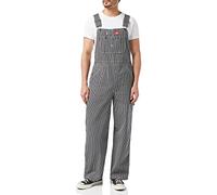 Dickies Men's Bib Overall Dungarees, Hickory Stripe, Medium