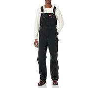Dickies Men's Bib Overalls, Rinsed Black, 44W 30L UK