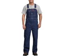 Dickies Men's Bib Smooth Straight Workwear Overalls, Blue (Bleu Rnsd Ind/Blu), W34/L32 (Manufacturer Size: W34/L32)