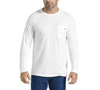 Dickies Men's Temp-iq Performance Cooling Long Sleeve T-Shirt Big-Tall, White, XXL