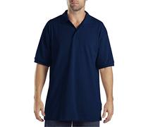 Dickies Men's Big Short-Sleeve Pique Polo Shirt, Dark Navy V1, 3XL