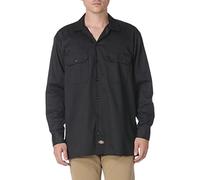 Dickies Men's Big-Tall Long-Sleeve Work Shirt, Black, XXXL