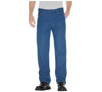 Dickies Men's Big & Tall Regular-Fit Five-Pocket Work Jean, Stone Washed Indigo Blue, 50W x 30L