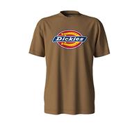 Dickies Men's Big & Tall Short Sleeve Tri-Color Logo Graphic T-Shirt, Brown Duck, XXL