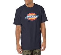 Dickies Men's Big & Tall Short Sleeve Tri-Color Logo Graphic T-Shirt, Dark Navy, Large