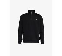 Dickies Mens Black Oakport Quarter-zip Cotton-blend Sweatshirt S