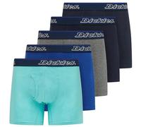 Dickies Mens Boxer Briefs Cotton Underwear for Men 5 Pack, Black Set 13, L