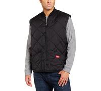 Dickies Men's Diamond Quilted Nylon Vest Big, Black V1, 3XL
