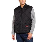 Dickies, Men's, DIAMOND QUILTED VEST, BLACK, XXL