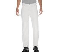 Dickies Men's Double Knee Painter's Pant, White, 32W x 34L